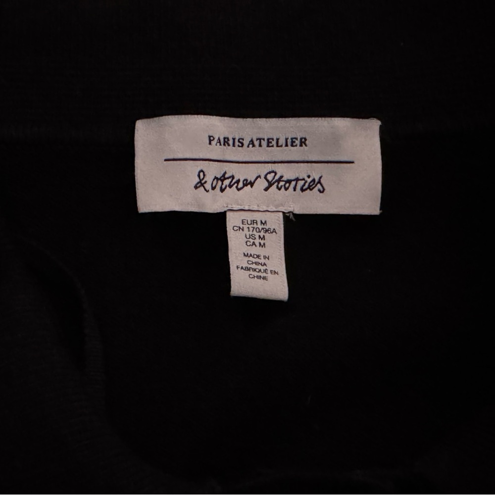 EUC & Other Stories Knitted Black Polo Sweater Dress. Size Medium. - Picture 8 of 8